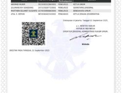 PWI Resmi Kembali Terdaftar di Kemenkum, Akses AHU Sangat Cepat dan Mudah
