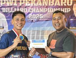 Turnamen Biliar PWI Pekanbaru Sukses Digelar